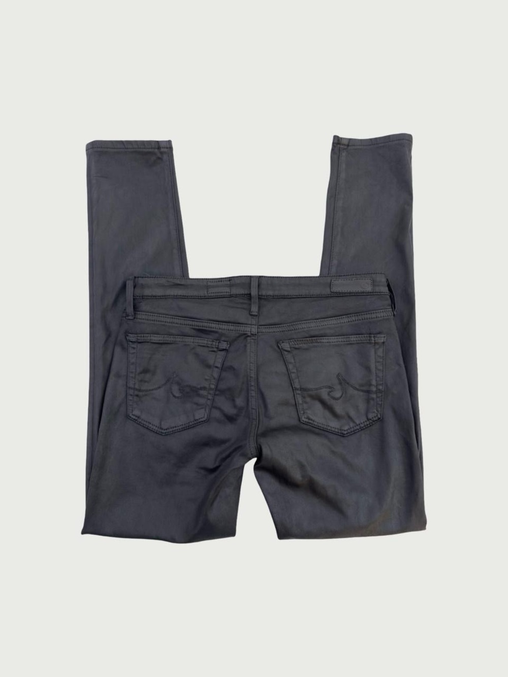 Coated Low Rise Skinny Jeans